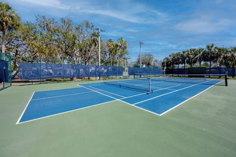 Pickleball courts in the nearby park
