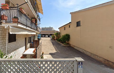 outside