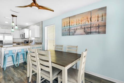 Dining and kitchen area