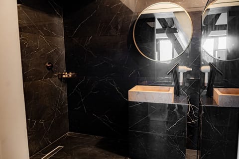 Spacious bathroom with walk-in shower