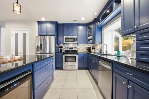 Whisk, chop, stir… and relax! Our fully equipped kitchen makes every meal feel like a vacation treat — no apron required (but optional for flair).