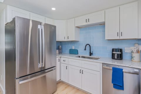 Ample fridge space for a convenient and comfortable stay.