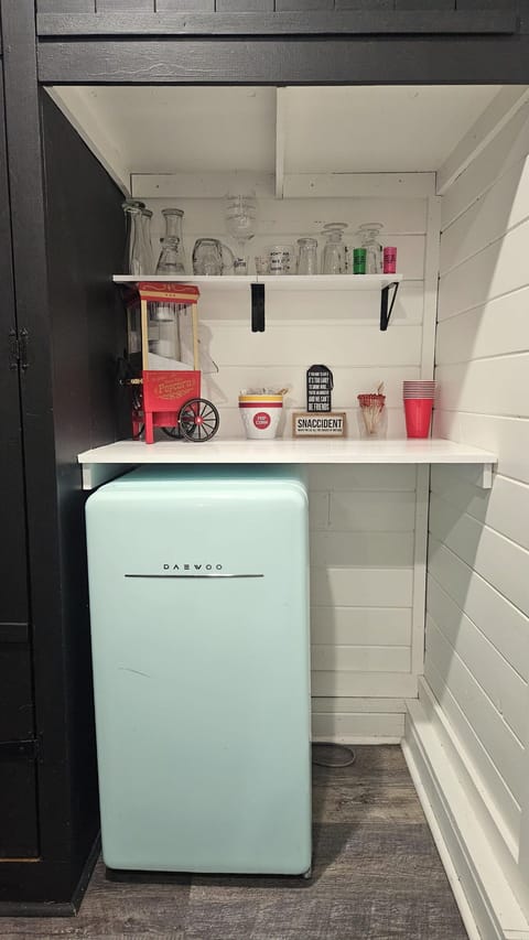 Stock up before your trip and enjoy the convince of the bar- popcorn included