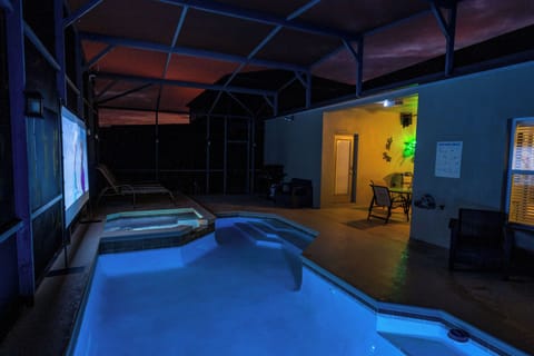 Pool at night