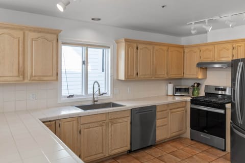 New appliances in the open kitchen layout