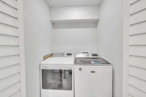 The ultimate convenience of full-sized, in-unit laundry appliances during your stay!