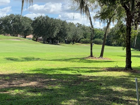 The ninth fairway.