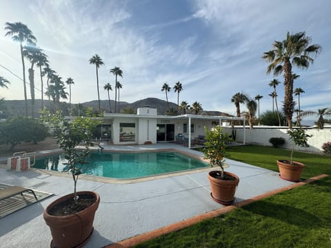 Backyard with pool and patio