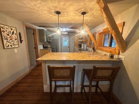 bar and sitting area