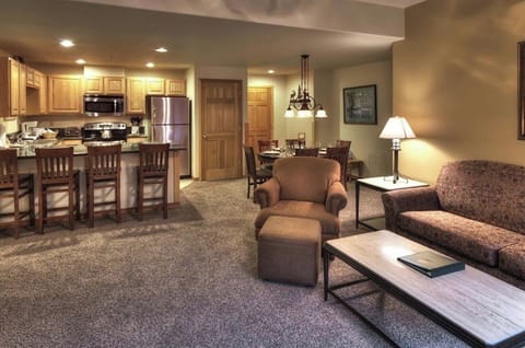 Grand timber Lodge living area