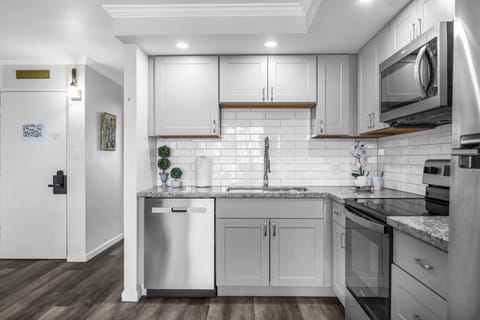 Fully equipped kitchen with modern appliances, plenty of counter space, and everything you need to create your favorite meals or try a new island-inspired recipe.