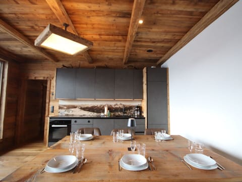 Wood, Flooring, Ceiling, Furniture, Interior Design, Floor, Kitchen, Kitchen & Dining Room Table, Lighting, Hardwood