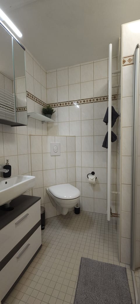 modern bathroom with shower 