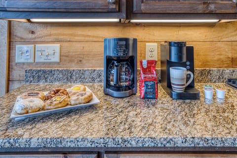 Drip coffee and Keurig - coffee pods provided