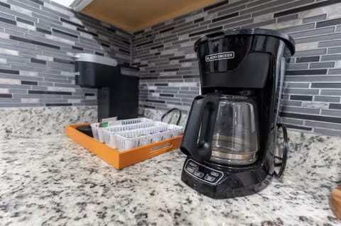 Coffee station in the kitchen