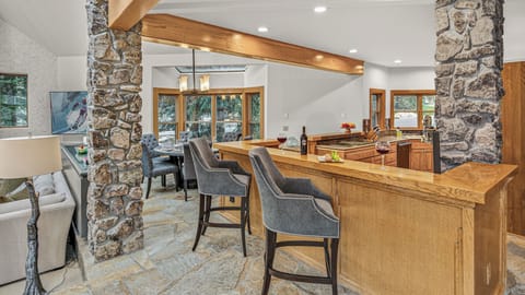 Kitchen, Main Level - Bar seating