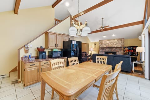 Dining area with the view of the lake