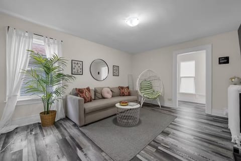 Living room with sofa bed 