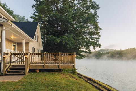 Take in the view or walk down the steps to enjoy the river upclose