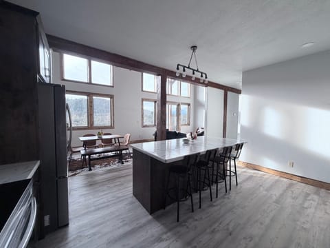 Kitchen and living room