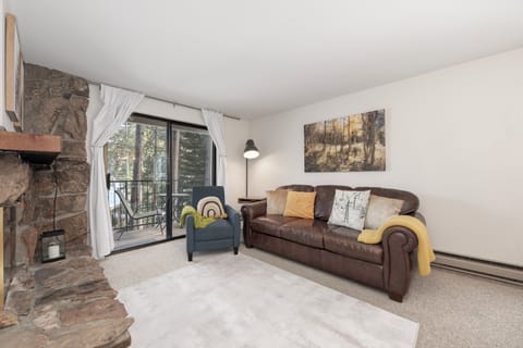 Curl up by your cozy stone fireplace with a good book, then step onto your private balcony to breathe in the fresh mountain air.