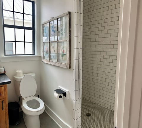 downstairs attached bathroom