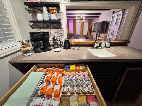 Sip & Smile: fully stocked coffee (and tea!) bar