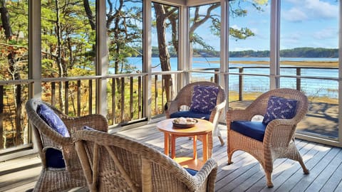 Enjoy the wonder screen porch with water views
