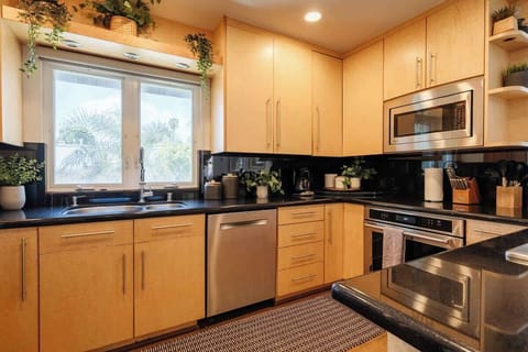 With not one but two kitchens across both homes, entertaining is a breeze