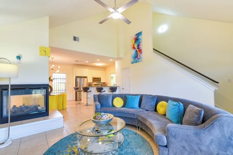 Houston Vacation Rental | 3BR | 2.5BA | 1,600 Sq Ft | Stairs to Access Bedrooms