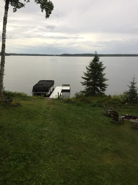 Great pan fishing right off the dock 