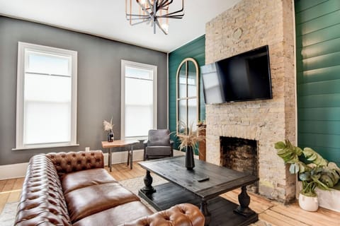 Relax and unwind in our spacious living area with Smart TVs and plenty of comfort