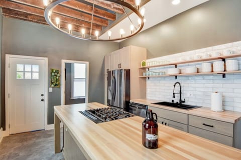 A spacious, fully equipped kitchen perfect for home-cooked meals.