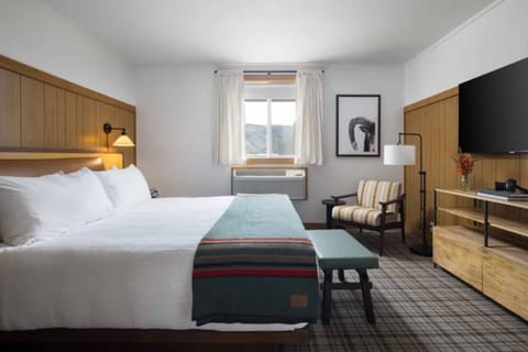 Sink into the king bed and wake to mountain light.