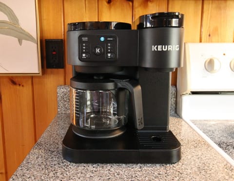 UPPER SUITE: Everything you need for your morning coffee - (K cups, creamer pods, sugar, coffee filters provided)