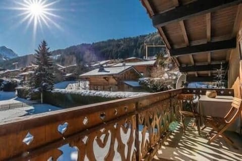 Beautiful sunny balcony