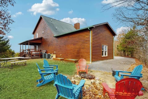 Gather around the fire pit or relax on vibrant Adirondack chairs amid nature!