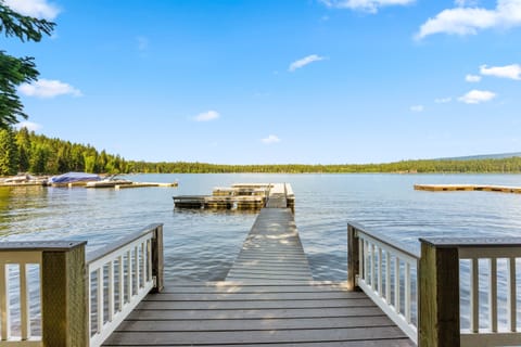 Private dock on Payette Lake — McCall Idaho lakefront vacation rental