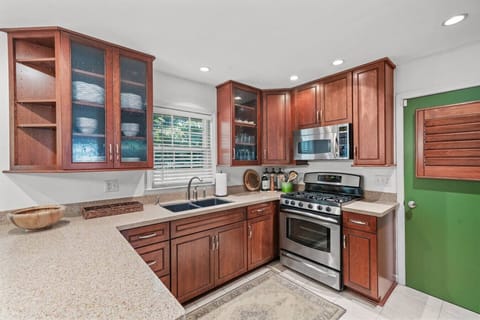well stocked kitchen