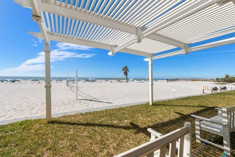 View from Garden of Gulf, Beach Volley Ball, and Grills