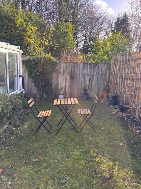 Enjoy the long summer evenings in your own private garden with furniture and BBQ