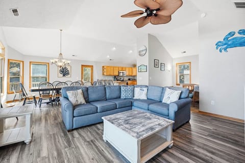 Top-Level Living Room with Deck Access