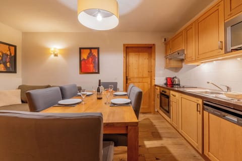 Kitchen and dining area