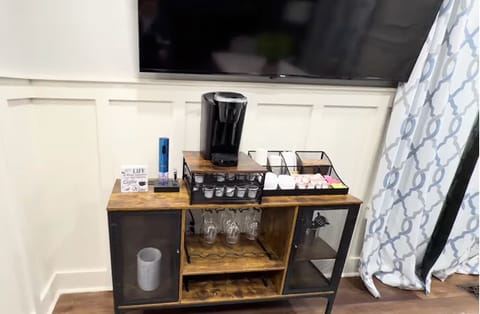 Morning vibes made easy with this charming coffee corner.