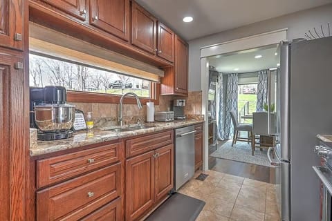 Modern kitchen with all the tools you need to create delicious meals.