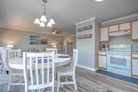 Enjoy meals in this cozy, conveniently located dining area near the kitchen.