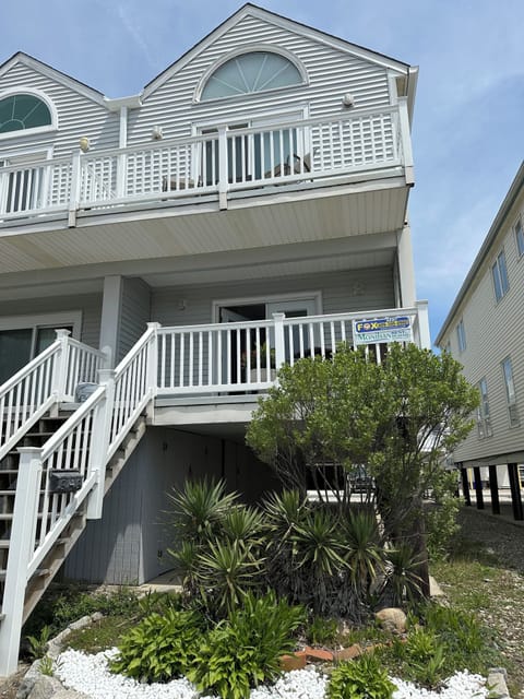 front door and porch