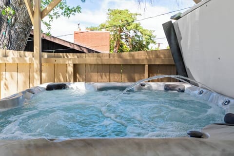Slip into the hot tub and enjoy a calm, cozy break any time you want it.