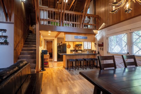 Cabin looking from dining area