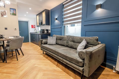 A cosy lounge includes sofa bed, smart TV and dining table for your nights in. after a hard day exploring the surrounding area. The kitchen has everything you could possibly need for your stay including utensils, kettle, toaster, fridge, microwave an